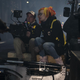 Lana Wachowski and her DP setting up a shot.